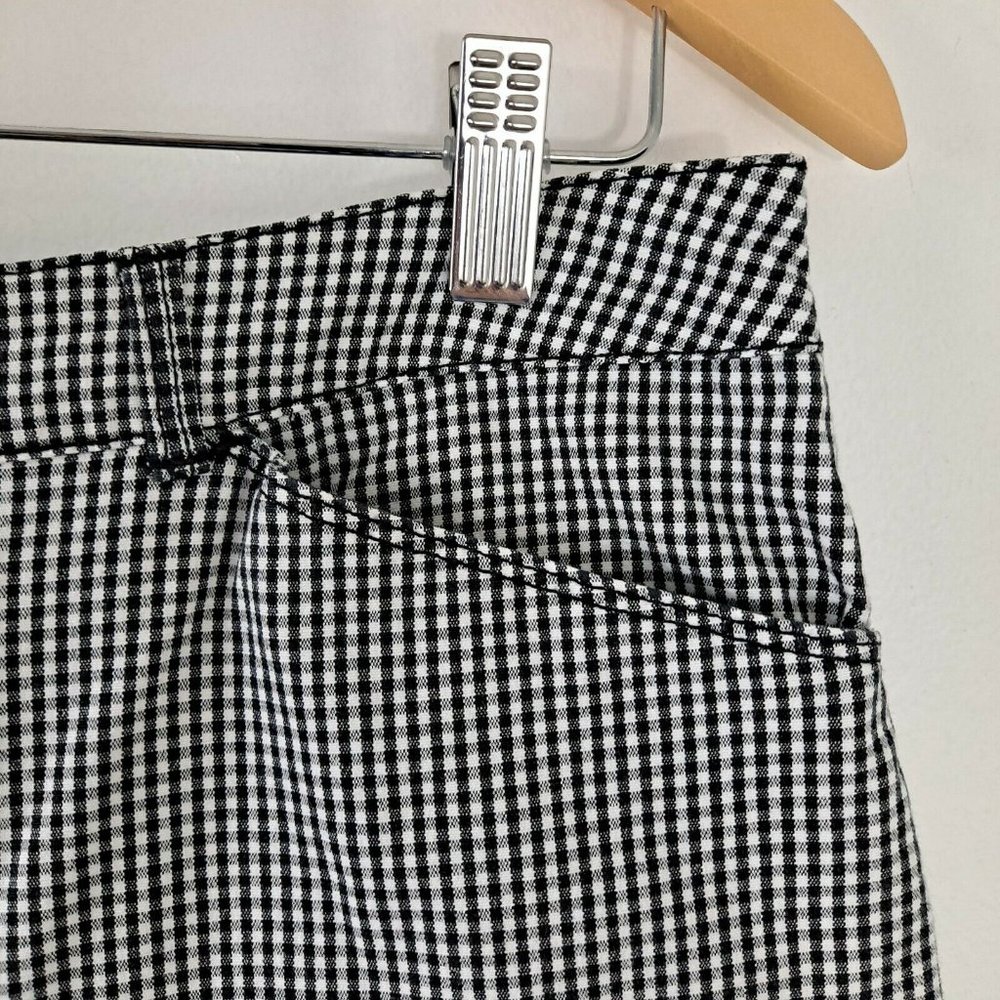 Croft & Barrow Stretch Capris pants Black White women's Size 12 - Picture 4 of 9